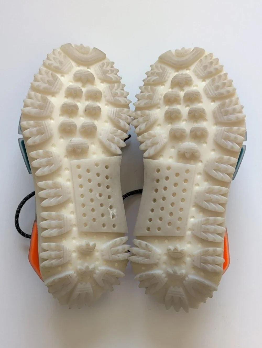 adidas Kids Black PrimeKnit Sneakers with Orange and Teal Accents GW2186 NMD S1